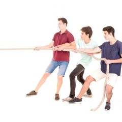 Faxco 10ft Natural Twisted Cotton Rope Strong Triple-Strand Rope for Sports, …