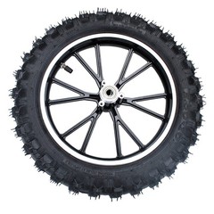Rim tube tire Black rear wheel 2.50-10 tyre+hub 49-50cc Dirt Bike Gas Dirt Bi…