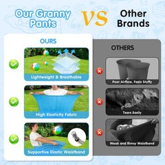 11PCS Granny Pants Yard Game Set – Oversized Blue & Blue, Yellow, Multicolor