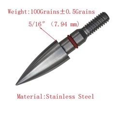 Stainless Steel Archery Field Points,9/32″ 19/64″ 5/16″ 11/32&