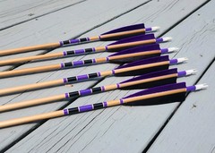 Half Dz 11/32 Cedar Arrows 31″ RW Fletch 5″ 35-45# With 130gn Field Points