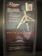 Rage Slipcam Hypodermic 2 Blade 100 Grain 2″ Cut Broadhead