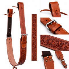 Horse Western Carved Leather Rear Flank Back Cinch Girth Saddle Billets 9774-80