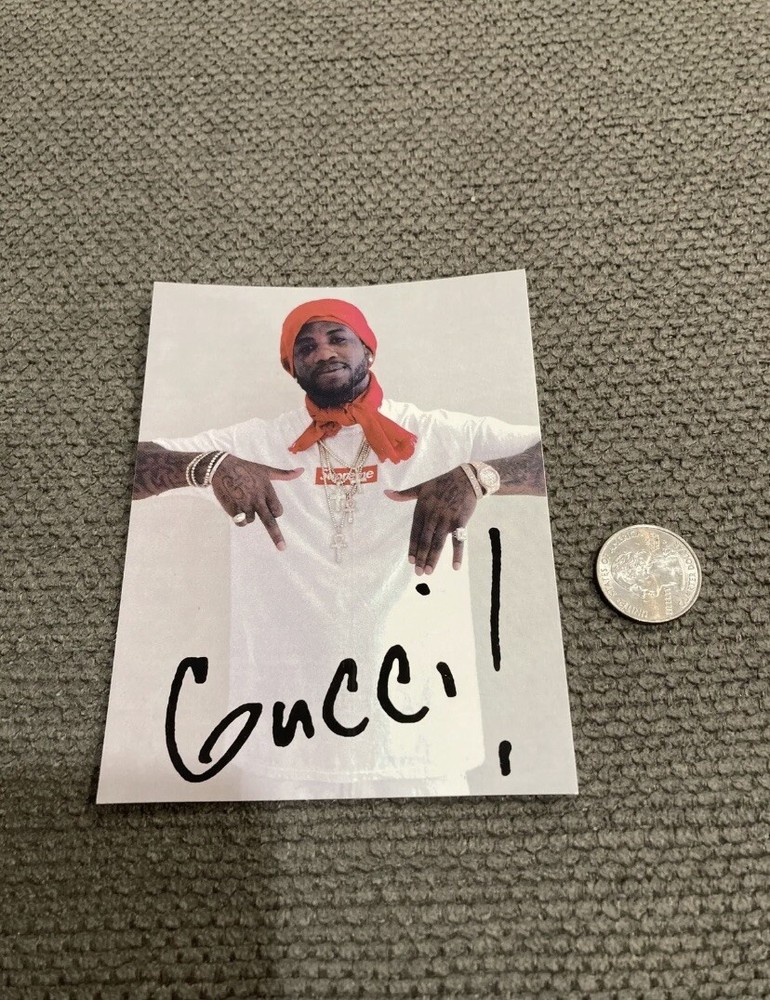 Supreme Gucci Mane Sticker 100% Authentic Mint (Free Supreme Stickers )