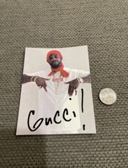 Supreme Gucci Mane Sticker 100% Authentic Mint (Free Supreme Stickers )
