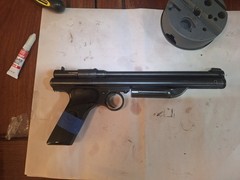 Crosman 1950-1970-130 Multiple Pump .22 pell, complete no missing parts.