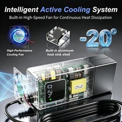 42V 2A Lithium Battery Charger for 36V 10S Lithium Battery – DC 5.5×2.1/2.5mm…