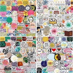Inspirational Christian Stickers, Waterproof Bible Verse Stickers Supplies