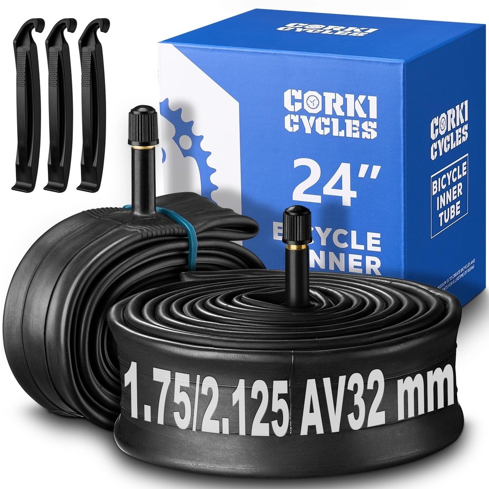 Corki Cycles 24 Inch Bike Tire Inner Tube 24 x 1.75 1.95 2.0 2.1 2.125 2.25 2…