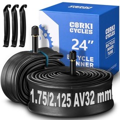 Corki Cycles 24 Inch Bike Tire Inner Tube 24 x 1.75 1.95 2.0 2.1 2.125 2.25 2…