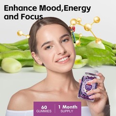 Well&Whole Dopamine Gummies – Mucuna Pruriens Supplements Gummies 500mg with L-T