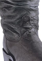 Dingo 12″ Slouch Men’s Western Boots Size 10 Distressed Black 15240 Vintage