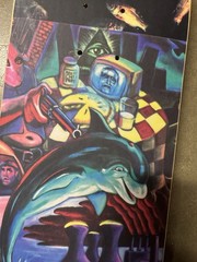 101 Sal Barbier Pollution Graffiti Slick Prime Wood 8x31in. 90’s Skateboard Deck