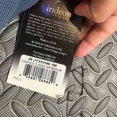 Irideon Cadence Classic Breeches Women Medium Blue Stretch-Cord Knee Patch USA