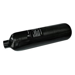 TUXING 4500PSI PCP Air Tank 1.1L Carbon Fiber HPA Tank with Dual Gauge Regulator