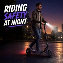 350W Electric Scooter 19mph APP Control 8.5″ Solid Tires Purple+Black UL2272