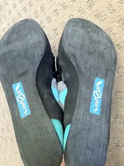 Scarpa Origin Women’s Size 8.5 Black/Teal Strap Rock Climbing Shoes