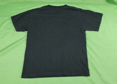 90s Era Santa Cruz Black Youth Sized Skateboard Shirt Lime + Purple 21″x16″ Cali
