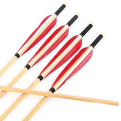 6/12pcs Wooden Arrows Turkey Feathers Diameter 8mm Handmade DIY Bow Hunting