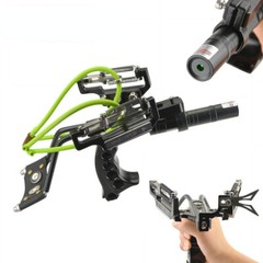 Hunting Fishing Slingshot Heavy Duty High Velocity Catapult Laser Shoot Set