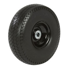 Klutch Flat-Free Utility Tire Assembly, 4.10/3.50-4, Sawtooth Tread, 2-Pack