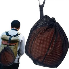Lightweight Drawstring Backpack Small Hang Bags Portable Football Basketball Mes