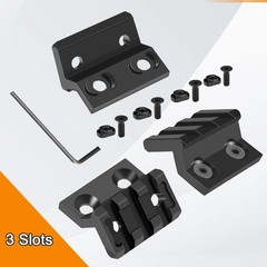45 Degree Offset Rail Mount for M-Rails, 3 Slots 5 Slots Aluminum 45° Offset …
