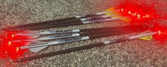 7 each – 16.5” – EXCALIBUR ProFlight w/Beacon Nocks – Illuminated Carbon Arrows