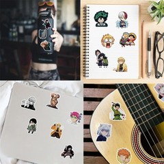 300Pcs Mixed Anime Style Sticker Pack PVC Waterproof DIY Laptop Car Skateboard
