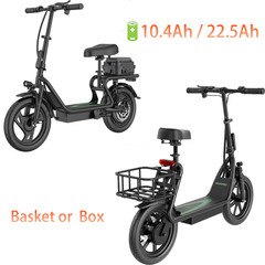 AOVOPRO Electric Scooter, 14» Foldable E-Scooter w/ Suspension Rang 28-62Miles
