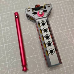 Full Metal Repeating Pocket Slingshot Includes 1 Ball Magazine 5 Bandset Model D
