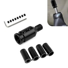 Gear Shift Knob Adapter, M12x1.25 Aluminum Alloy Shifter Knob 1 PC Black