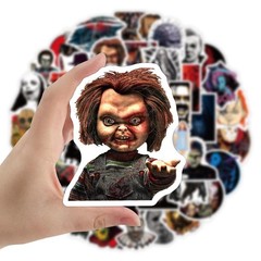 Mix 10/50 PCs Halloween Horror Movie Characters Graffiti Luggage Vinyl Stickers