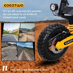 Off-road Electric Scooter for Adult 1200W 30MPH 48V13AH Foldable E-Scooter