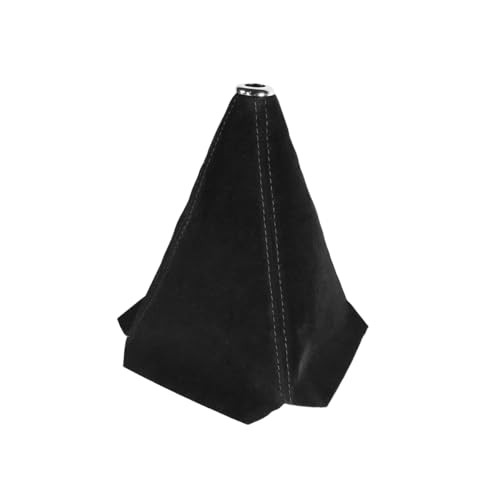 Car Shift Boot Cover, Suede Leather Manual Automatic Gear Shifter Knob Black