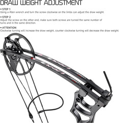 Compound Bow, 0-70 lbs Adjustable, Right Hand, 25″-31″ Draw Length, Hunting Set