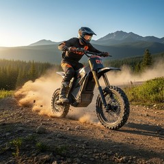 ELECTRIC DIRT BIKE 6000W PEAK 60V/30AH OFF ROAD E MOTORCYCLE 50MPH FOR ADULT