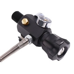 TUXING 4500PSI HPA Regulator Paintball Filling Station Charging Valve Dual Gauge