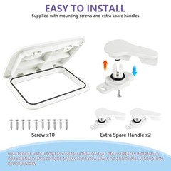 Boat Deck Access Hatch & lid 14.7×10.6in/17.3×12.4in/24x14in/20x18in,Marine I…