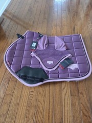 LeMieux Mallow Loire Large Saddle Pad & Bonnet Set New With Tags