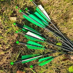 12PCS 20 Inch Hunting Crossbow Bolts Mix Carbon Arrows Archery Crossbow Shooting
