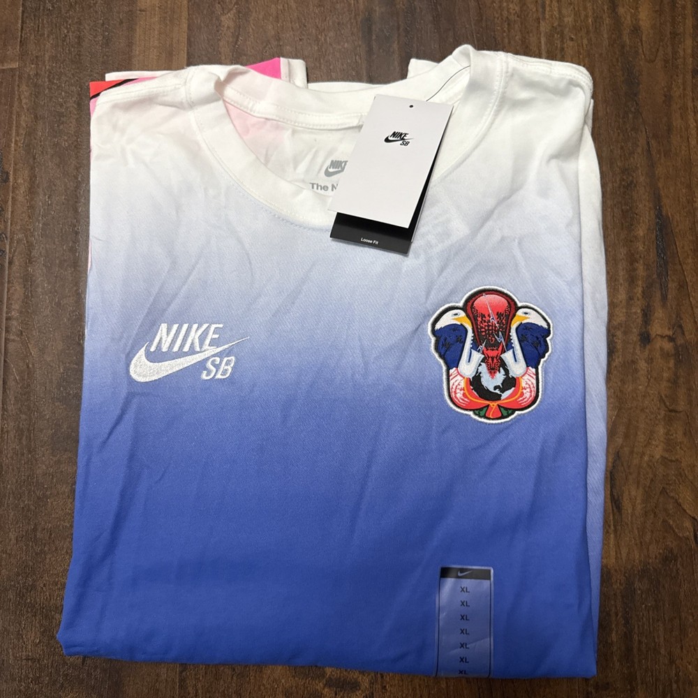 NWT Nike SB Team USA Olympics Federation Skate Tee White HF4376-100 Men’s XL. A5