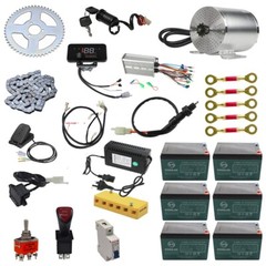 72V 3000W Brushless Electric Motor Controller 50A Battery Charger Throttle Pedal