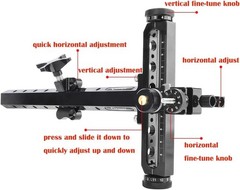 ZSHJGJR Archery Recurve Bow Sight T Shape Shooting Target Sights Quick Adjustmen
