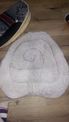 Contoured Saddle Blanket Wool Felt Leather Western Pad Red Striped Fleece