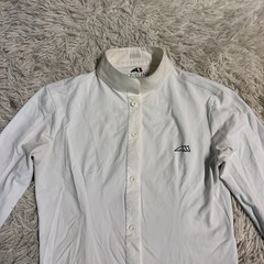 Women’s Size IT38 White Equiline Long Sleeve Horseback Riding Show Shirt