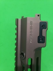 Mfour slot system mk16 style airsoft aeg 13.5in cnc aluminum tan fore end Logoed