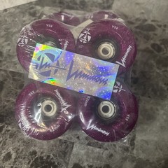 LUMINOUS LED Light Up Roller Skate Wheels, Purple Haze – 8 PACK – 62mm/85A