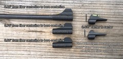 Three Piece Fiber Optic Front Sight Kit for Crosman 2240 2250 2260 362 3622 2289