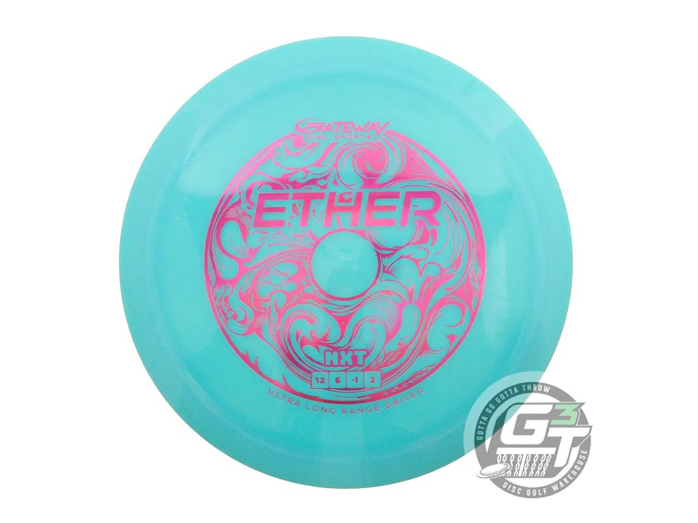 USED Gateway NXT Ether 174g Teal Magenta Holo Foil Distance Driver Golf Disc